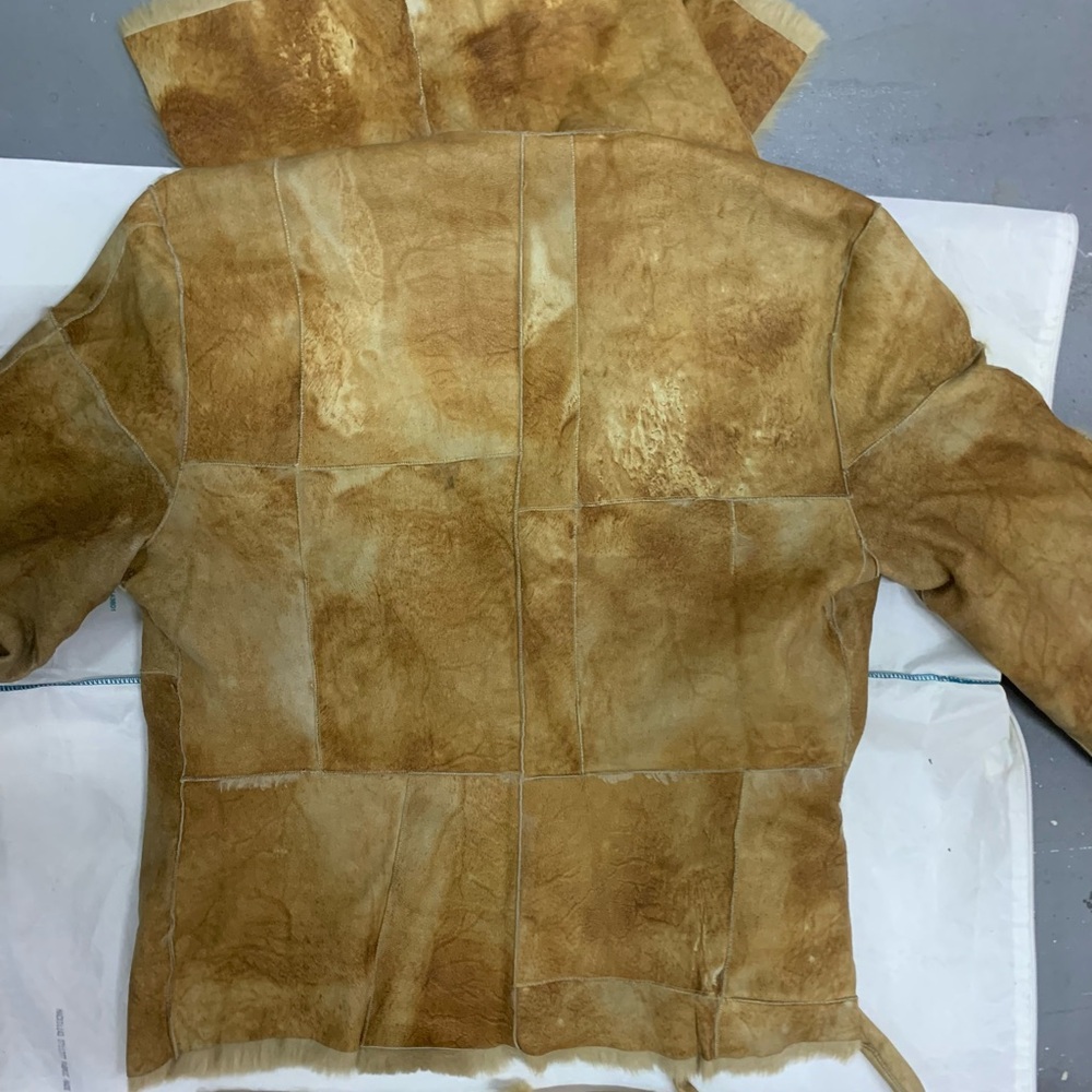 Tan Shearling Women's Jacket - Picture 8 of 13
